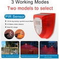 thumbnail image 4 of 6-Pack Solar Motion Sensor Alarm Light - 129dB Gunshot & Dog Barking Sound, IP65 Waterproof, Outdoor Security Light for Yard, Farm, Barn - Solar Powered, Easy Install, 4 of 9