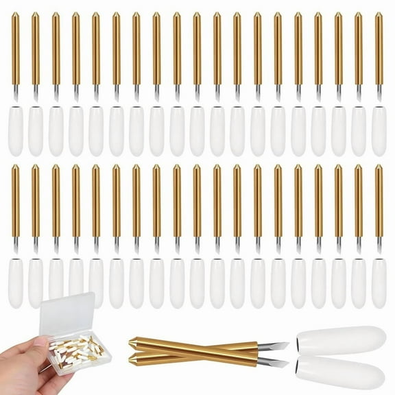 40 Pieces Premium Fine Tip Blades, Paper Cutter Replacement Blades for Card Stock, Vinyl, Stickers,1 set * for cricut explore air 2 blade