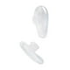 thumbnail image 2 of Soft elliptical silicon nose pad for glasses (transparent, 5 pairs)-2025, 2 of 5