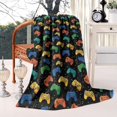 thumbnail image 2 of Multicolor Controllers Games Icons Black Pattern Blanket,Comfortable Soft Flannel Throw Blanket,All Season,Warm Lightweight Blankets for Sofa Bed Couch Living Room Chair,40"x50", 2 of 4