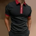 thumbnail image 2 of Eashery Mens Polo shirt Solid T-Shirt Mens Slim Fit Button Down Shirt Men Polo T Shirts XL, 2 of 5