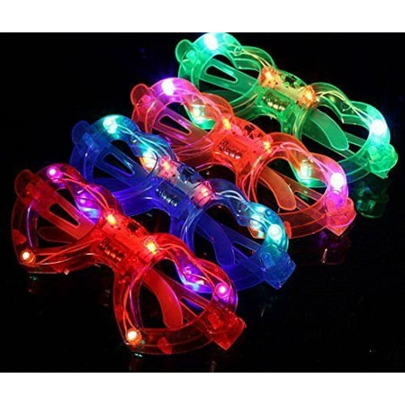 BEST PARTY FAVOR 12 pcs Light-Up Flashing Heart Shape Glasses For Children (Best Hearts Game For Ipad)