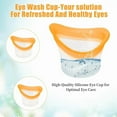 thumbnail image 3 of 2pcs Eye Wash Cup Eye Wash Bath Kit Silicone Eyes Cleansing Cup for Eyes Rinse Portable eye Care Tool Cleaner for Quick Effective SoothingTired eyes Refresh Clean Dust Makeup Irritants, 3 of 10