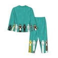 thumbnail image 2 of Bingfone Womens Pajama Sets Cute Cat Paw And Dog Print,Long Sleeve Loungewear Pajamas Set-Xx-Large, 2 of 9
