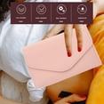 thumbnail image 2 of Raindrops Multi-functional Passport Holder Handy Holder Portable Pouch Air Tickets Passport Travel Organizer Wallet for Women (Pink), 2 of 8