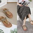 thumbnail image 5 of Juebong Sandals clearance Orthopedic Sandals for Women Dressy with Arch Support Sandals Comfortable Thong Flip Flops Casual Summer Wedge Sandals Shoes, 5 of 5