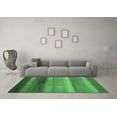 thumbnail image 3 of Ahgly Company Indoor Rectangle Abstract Emerald Green Modern Area Rugs, 2' x 4', 3 of 4