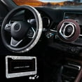 thumbnail image 6 of Bling Car Accessories Set, Shiny Steering Wheel Cover Universal Fits 15 Inch, 6 of 8