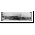 thumbnail image 2 of Historic Framed Print, [California - San Francisco - 3 part panorama of devastated city, looking toward Telegraph Hill from Stanford Mission, after earthquake and fire of 1906], 17-7/8" x 21-7/8", 2 of 9