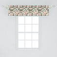 thumbnail image 2 of Ambesonne Tropical Window Valance, Vintage Plumeria Leaves, 54" X 12", Beige Pale Olive Green, 2 of 2