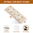 thumbnail image 5 of White Daisy Honeybees Stair Treads Non Slip for Steps Farmhouse Floral Vintage Minimalist 7 Pcs Reusable Adhesive Stair Runner Mats for Dogs Elders Carpet Treads Rugs for Staircase 8x30 In, 5 of 9