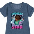 thumbnail image 3 of Karma's World - Lyrical Star Graffiti Style - Toddler & Youth Girls Fleece Dress, 3 of 5
