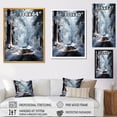 thumbnail image 4 of Designart "Winter Path in White III" Landscapes Canvas Wall Art - Farmhouse White Forest Winter Hallway Wall Art Decor, 4 of 6