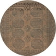thumbnail image 1 of Ahgly Company Indoor Round Traditional Brown Persian Area Rugs, 3' Round, 1 of 6