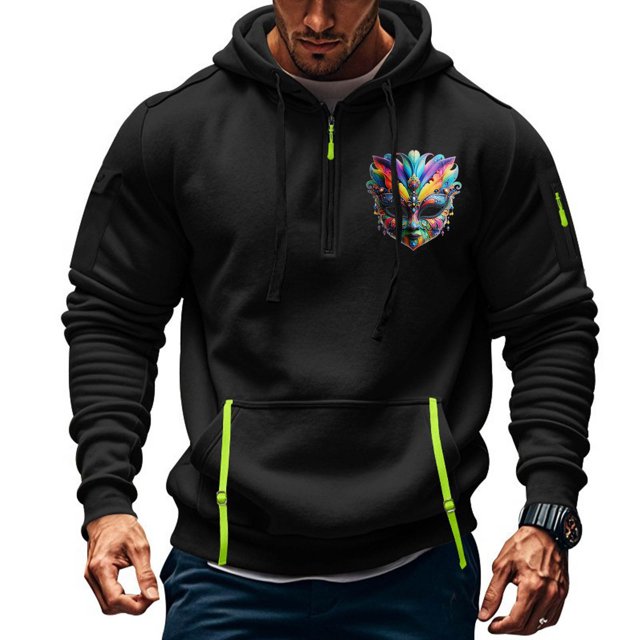 Sudadera con capucha para hombre, jersey estampado, sudadera deportiva de manga larga, blusa para hombre, blusa de poliéster