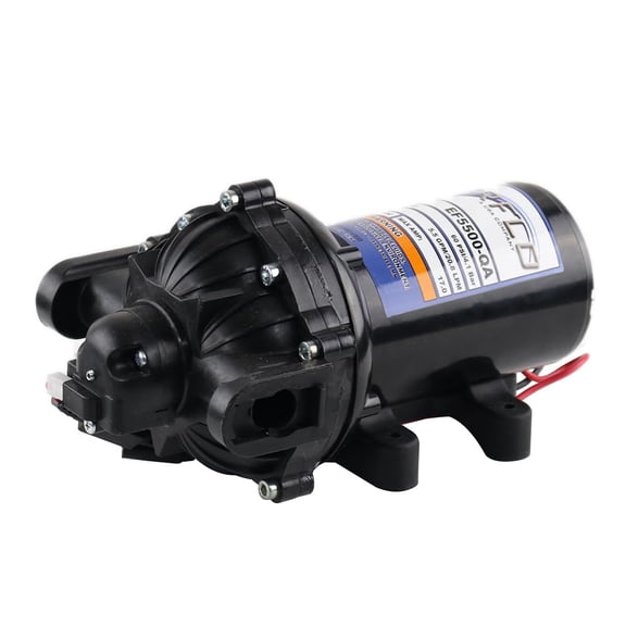 Everflo 12V On-Demand Diaphragm Sprayer Pump - 5.5GPM, 60 PSI, Quick Attach Ports CA3