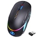 thumbnail image 2 of Methold Ratón recargable inalámbrico de 2,4 Ghz con luz RGB 1200/2400/3200 DPI Ratones para juegos ajustables Accesorios para PC de escritorio de hotel Juegos de teclado y mouse para computadora, 2 of 6