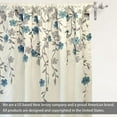 thumbnail image 4 of DriftAway Isabella Faux Silk Embroidered Kitchen Tiers Embroidered Crafted Flower 2 Tiers, 4 of 7
