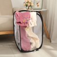 thumbnail image 6 of Folding Pop Up Open Home Storage Kids Toys Sundries Dirty Sorting Laundry Baskets Mesh Laundry Hamper WHITE, 6 of 8