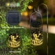 thumbnail image 5 of Decoración del hogar, faroles solares colgantes para exteriores, farolillos metálicos ahuecados, luz LED decorativa para jardín, decoración delicada para patio, farolillos solares de hierro., 5 of 6