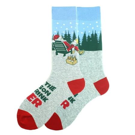 

Fashion Socks Men And Women Various Printed Christmas Socks Christmas Gifts Medium Tube Socks Warm Thick Socks