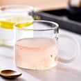 thumbnail image 3 of Clear Glass Coffee Mug with Color Handle, 11.3oz Borosilicate Glass Cup for Coffee, Tea, Milk, and Beverages, 3 of 7