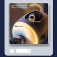 thumbnail image 4 of Cateissary Ventilador de techo Colgando Control remoto Enfriador de cama Dormitorio Dormir Bajo ruido Carpa al aire libre Enfriamiento Blanco Electrodomésticos Azul Recargable, 4 of 6