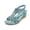 Multicolor, variant on Women's Low Wedge Heels Summer Dressy Platform Sandals Elastic Bohemian Ankle Strap Open Toe Flower Casual Shoes