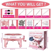 SENTRO Knitting Machine, 40 Needles Smart Weaving Loom Knitting Round Loom, Knitting Board Rotating Double Knit Loom Machine, DIY Knitting Loom Machines Weaving Loom Kit for Adults and Kids