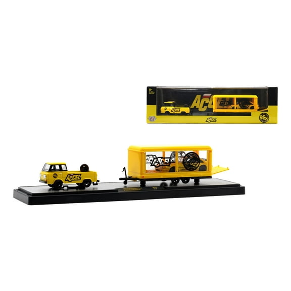 M2 Machines Auto Hauler 52 1964 Ford Econoline Truck & 1988 Ford Mustang Gt