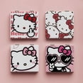 thumbnail image 2 of Espejo pequeño Kawaii Sanrio anime hello kitty, espejo de maquillaje plegable para estudiantes, patrón de doble cara, 2 of 4