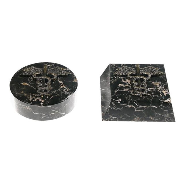 Bluestone W919 Poids Rond en Papier de Jade avec Emblème en Alliage
