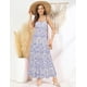 thumbnail image 3 of Vestido largo GRACE KARIN, sin mangas, en forma de A, con columpio, playa, azul y blanco, 3 of 6