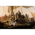 thumbnail image 2 of Anton Teichlein 24x17 Black Ornate Framed Double Matted Museum Art Print Titled: The Arrival of the Captives (1860), 2 of 5