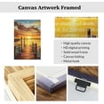 thumbnail image 5 of ZHONGYUTONG Christian Canvas Wall Art Psalm 23 Painting Bible Verses Pictures Scripture Wall Decor Inspirational Prints for Home Bedroom Decor Framed (12.00" x 18.00"), 5 of 5