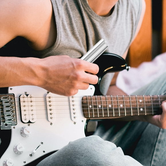 unbranded 1Ud Barra Deslizante Para Guitarra De Aleación De Zinc Plateada Con Sonido Claro Y Duradero