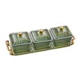 thumbnail image 1 of destyer Style Nordique Plats Divisés Carré pour Salle de Réception Café Pain 3 Grilles, 1 of 9