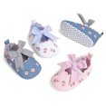 thumbnail image 3 of Bonario Baby Girls Dress Shoes Infant Mary Jane Bowknot Soft Sole Shoes for Newborn First Walker, 3 of 8