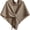Khaki, variant on Winter Shawl Wraps Women Fleece Poncho shawls Wrap Scarf Sweater Shall Cape | Knit Triangle,Lightweight Warm Cozy Material,Soft Non-itchy,Slouchy Accessory,Perfect For Evening Dresses & Flights