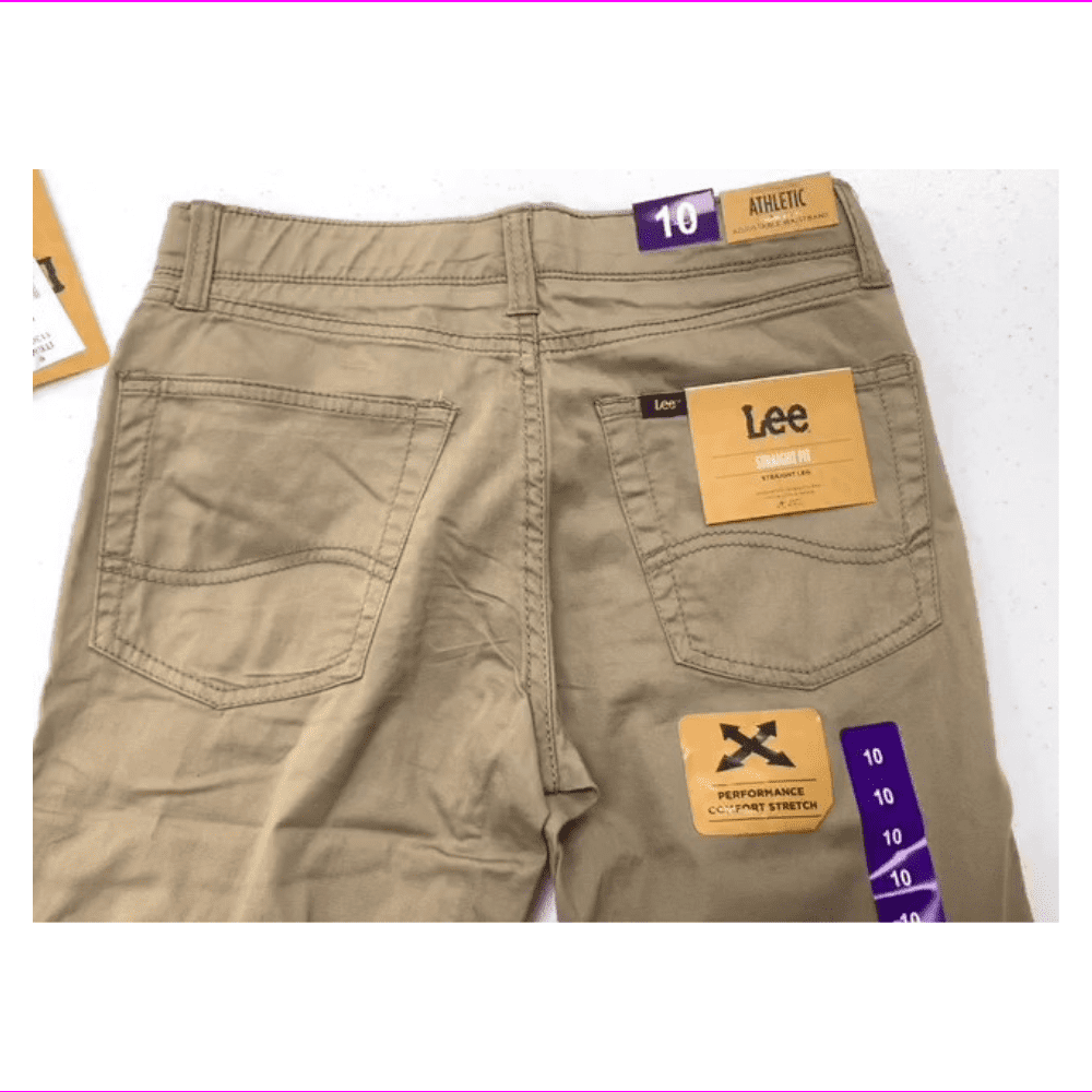 LEE Boys Straight Fit Straight Leg Performance Comfort Stretch Pants Jeans