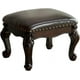 thumbnail image 1 of Step Stool Foot Stool Ottoman Foot Rest Microfiber Leather Upholstered Foot Stool for Living Room Entryway Sofa Free Shipping My Lux Decor Round, 1 of 9