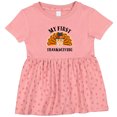 thumbnail image 3 of Inktastic My First Thanksgiving Cute Turkey Pilgrim Hat Girls Baby Dress, 3 of 5