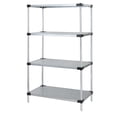 thumbnail image 1 of 4-Shelf, Galvanized Steel Solid Shelving Unit - 14 x 36 x 74 in., 1 of 1