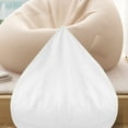 thumbnail image 7 of ROSENICE  Bean Bag Lazy Sofa Liner Replacement Puff Chair with Filler White, 7 of 7