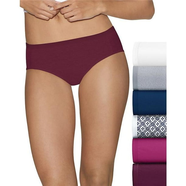 Hanes Hanes Ultimate Women's Comfort Cotton Hipster Underwear, 5+1
