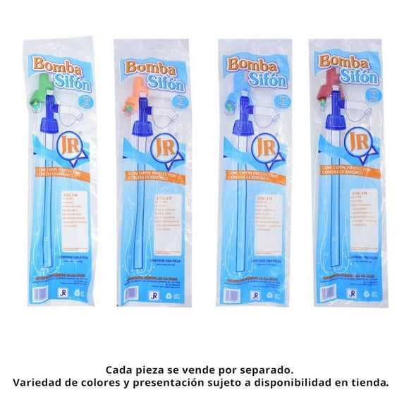 Bomba Sifón JR Varios Colores 1 Pieza