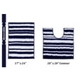 thumbnail image 3 of Better Trends Marrakesh Polyester 2 Piece Bath Rug Set - Navy, 3 of 7