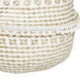 thumbnail image 6 of DecMode 17", 14"H Brown Seagrass Handmade Patterned Storage Basket with Handles, 2-Pieces, 6 of 8