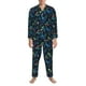 thumbnail image 3 of Balery Dinosaur Pijama para Hombre de Dos Piezas con Manga Larga, Conjunto de Dormir y Descanso Suave con Bolsillos-Small, 3 of 7