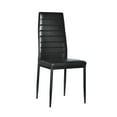 Zimtown Set of 4 Dining Side Chairs PU Leather Elegant Design Home